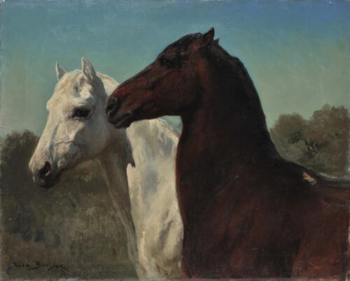 Two Horses - Bonheur Rosa