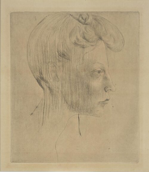 Head of a woman in profile - Picasso Pablo