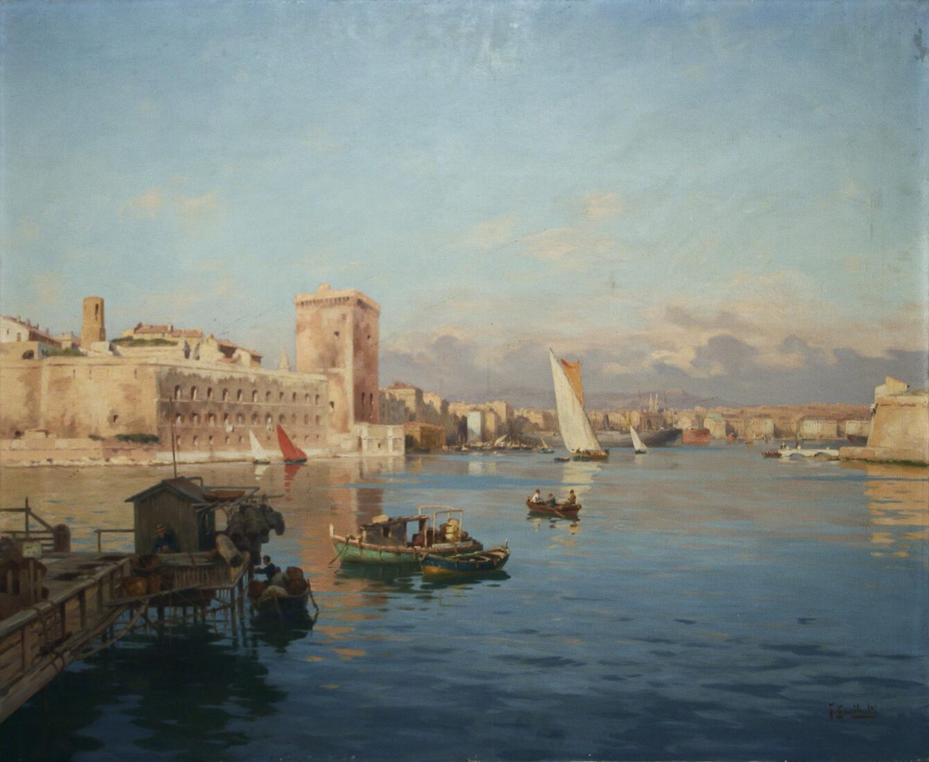 The Entrance of the Port of Marseille - Garibaldi Joseph