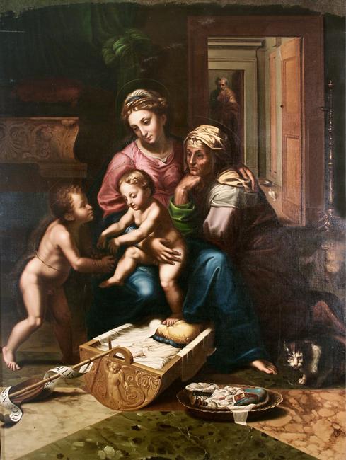 The Holy Family (after Giulio Romano) - Ambrosio Louis d’