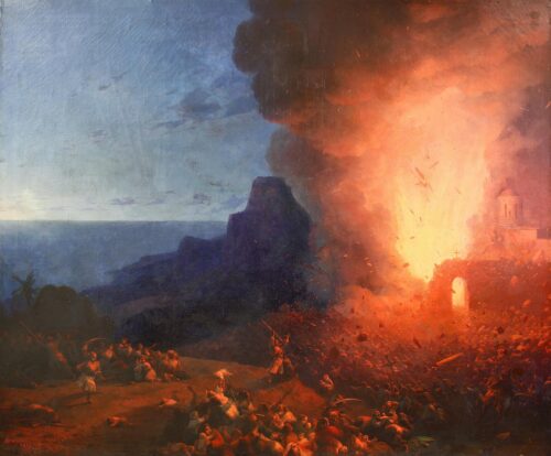 The Blowing up of the Arcadi Monastery - Aivasowsky Ivan
