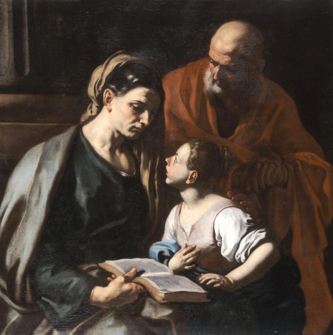The Education of the Virgin - Solimena Francesco