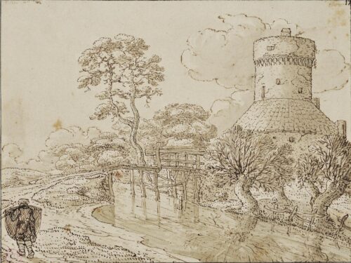 Landscape with Ruined Windmill - Uyl Jansz. den