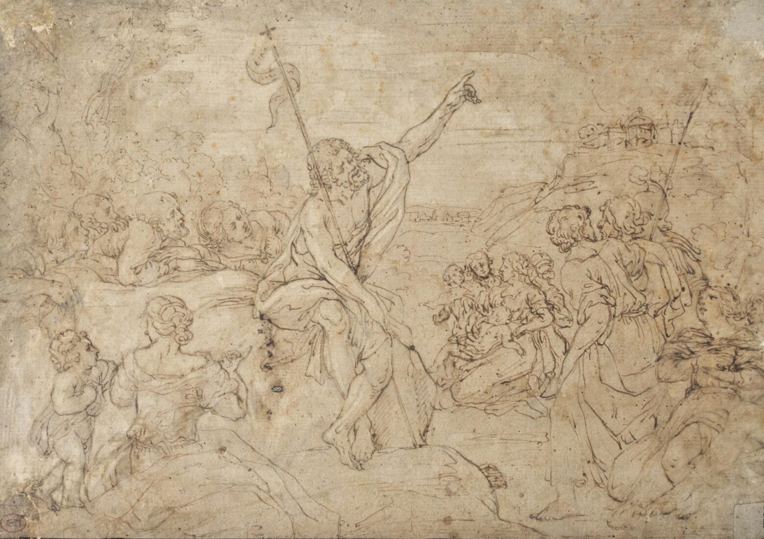 Ο Ιωάννης ο Πρόδρομος κηρύσσει στην έρημο - Zampieri (Domenichino) Domenico
