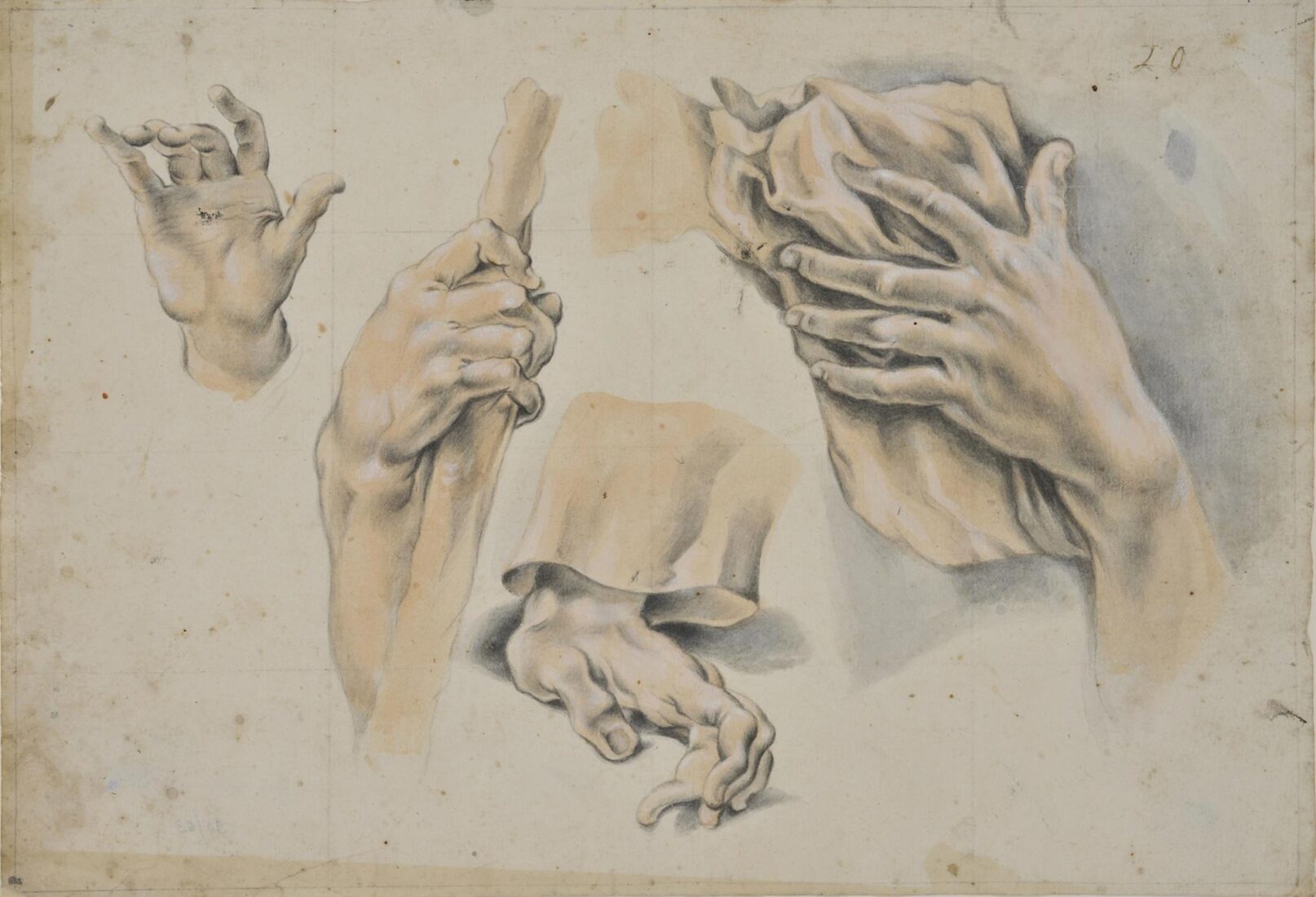 Study of Hands - Unknown