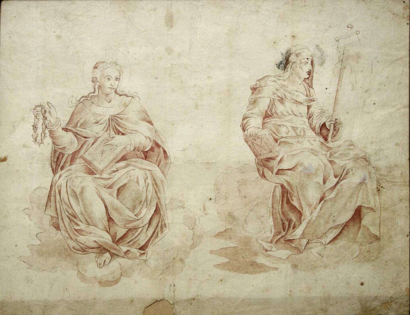 Two Allegorical Figures - Unknown