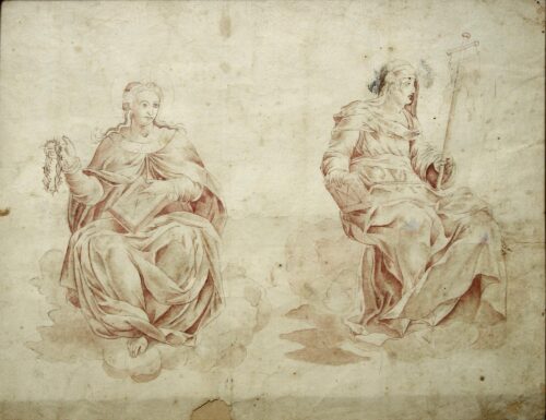 Two Allegorical Figures - Unknown