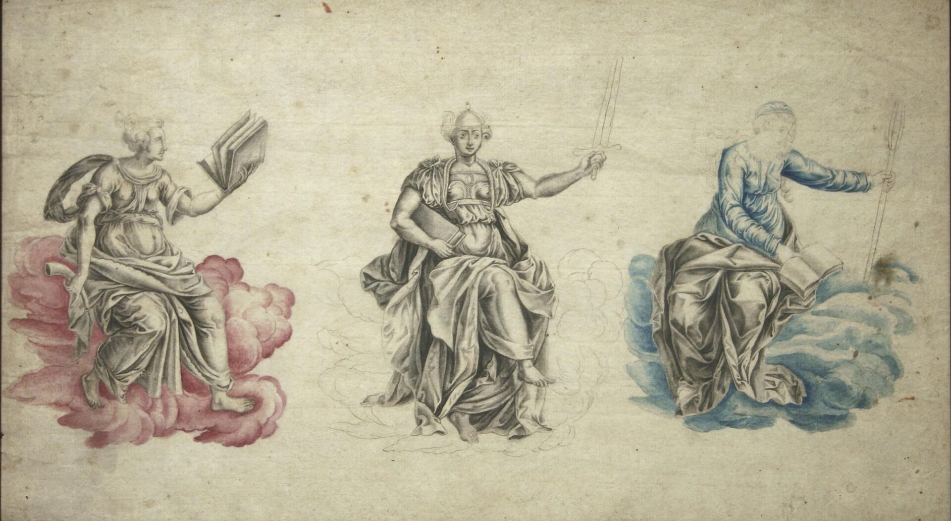 Three Allegorical Figures - Unknown