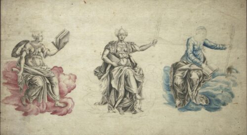 Three Allegorical Figures - Unknown