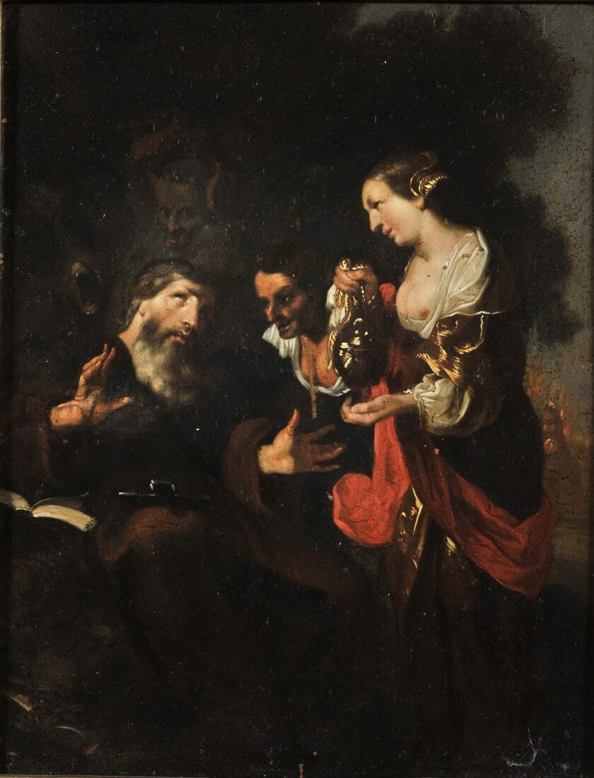 The Temptation of Saint Anthony - Johann Liss, after
