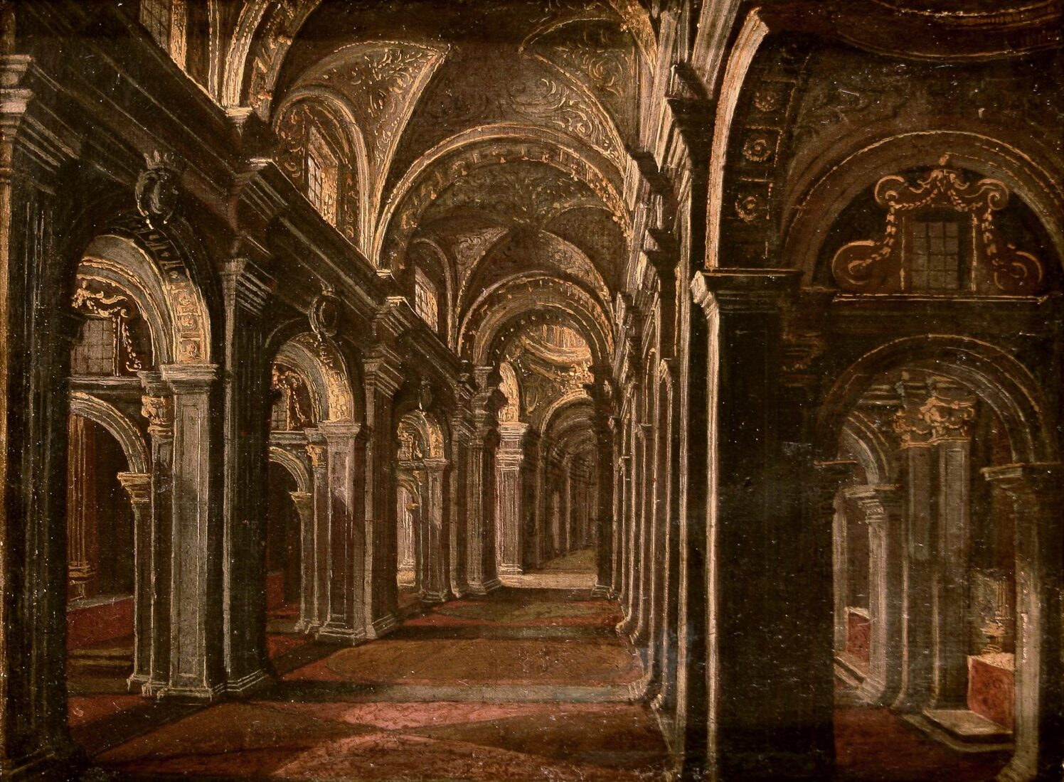 Interior of a Gothic Cathedral - Unknown