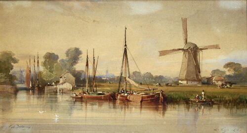 Dutch Landscape, The Hague - Delacroix Auguste