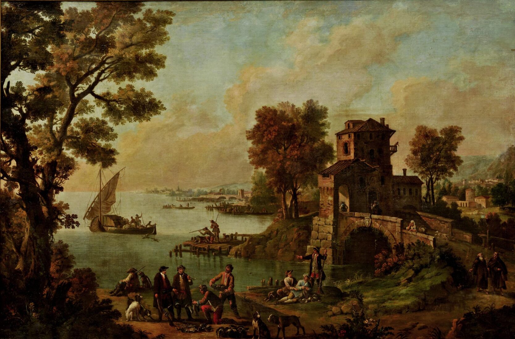 Riverside Landscape - Italian School