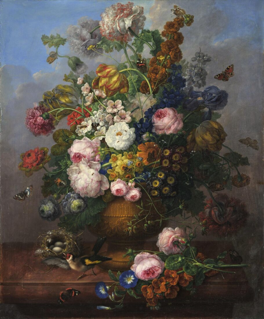Vase with Flowers - Drechsler Johann-Baptist