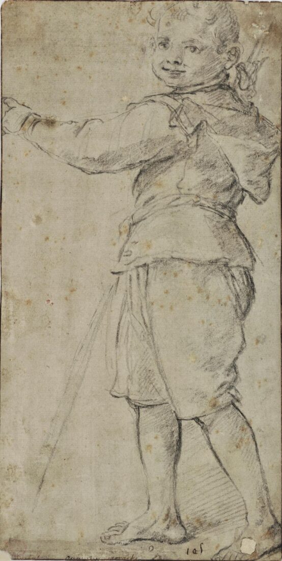 Child catching Birds - Carracci Annibale (?)