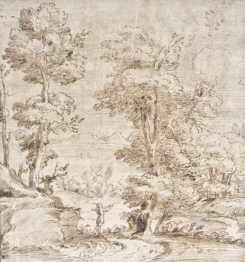 Arcadian Landscape - Carracci Antonio