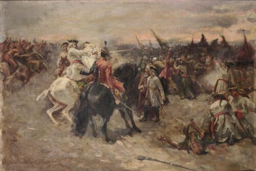 Prince Eugene at the Battle of Zenta - Eisenhut Ferencz (Franz)