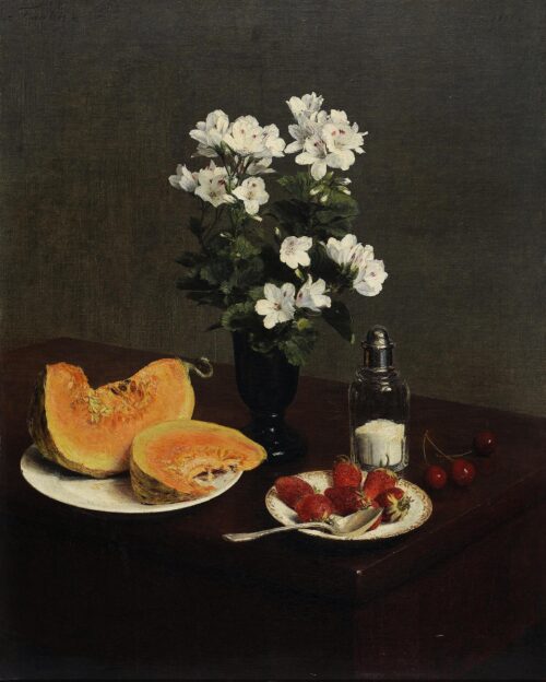 Νεκρή φύση με φρούτα και λουλούδια - Fantin-Latour Henri