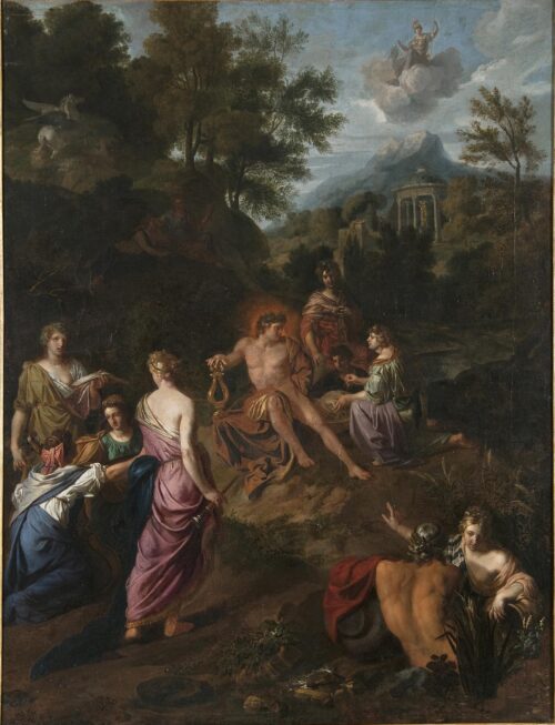 Minerva Visits the Muses (or Parnassus) - Lairesse Gerard de, attributed