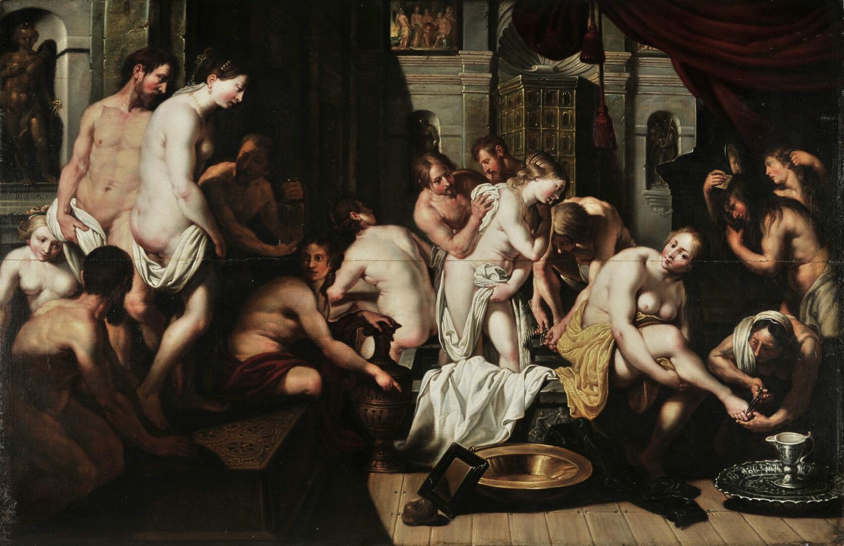 Bathing Scene - Flemish School