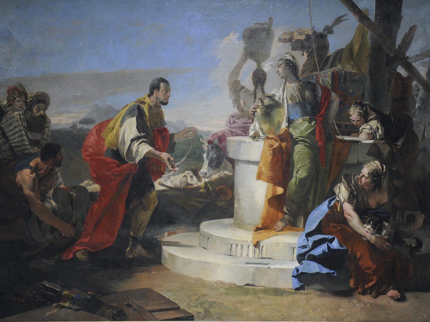 Eliezer and Rebecca - Tiepolo Giovanni – Battista (?)