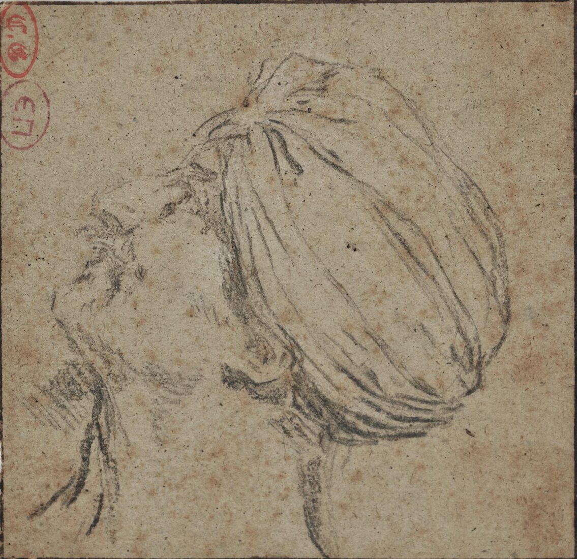 Study of Male Head in Turban - French School