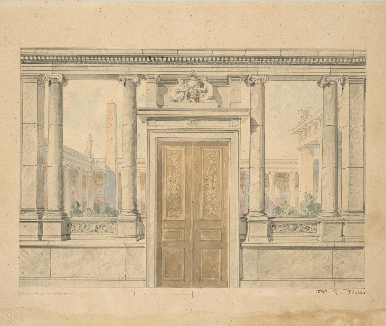 Decoration of an Interior Wall, perhaps of the Prince’s Residence - Ziller Ernst