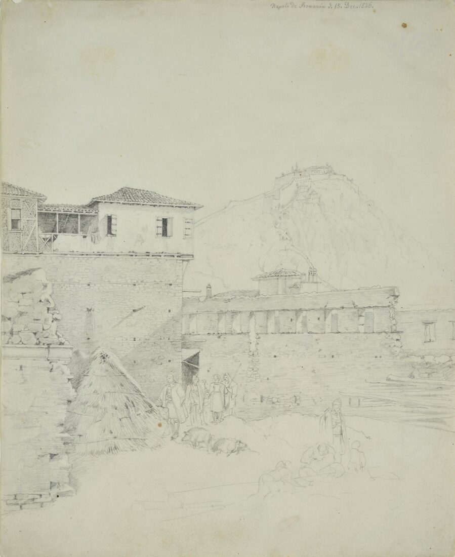 The Fortress Palamedes and Part of the City of Nafplion - Krazeisen Karl