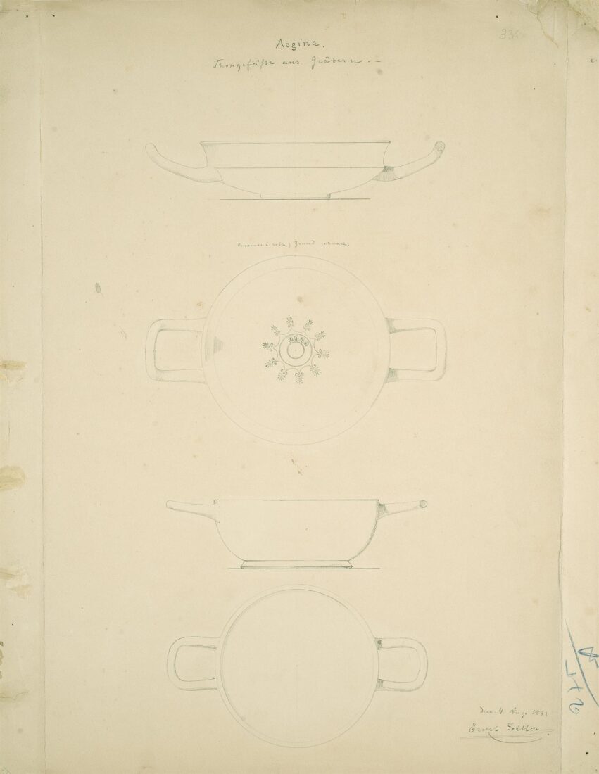 Red-Figured Chalices, Red-Figured Grave Goods from Aegina - Ziller Ernst