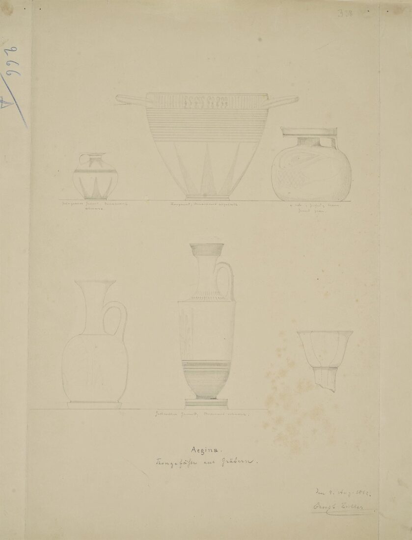 Pottery, Grave Goods from Aegina - Ziller Ernst