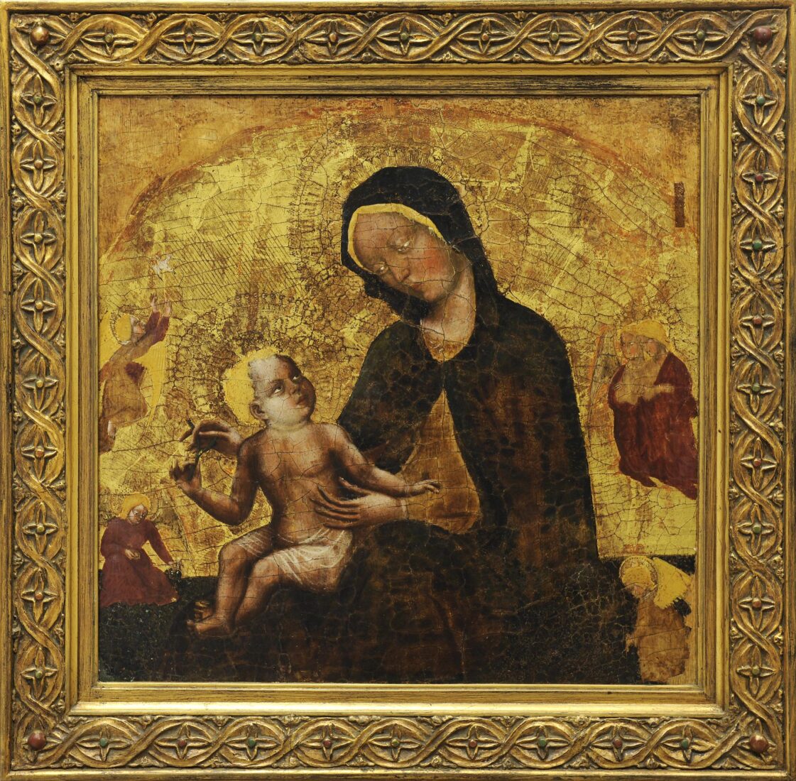 Madonna of Humility with Child and Angels - Pietro Zanino di