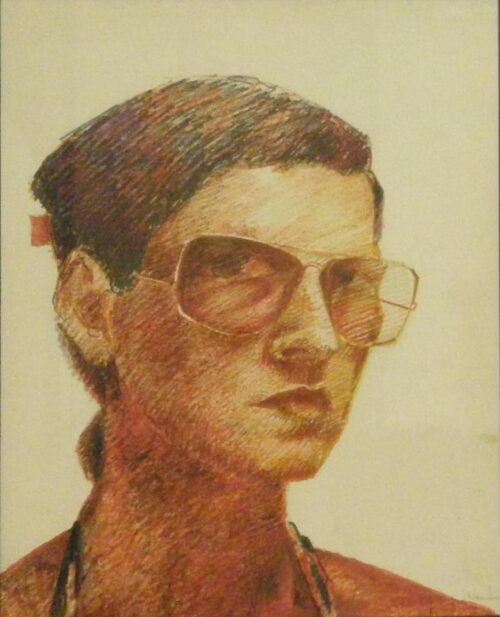 Self Portrait with Glasses - Isaia Nana