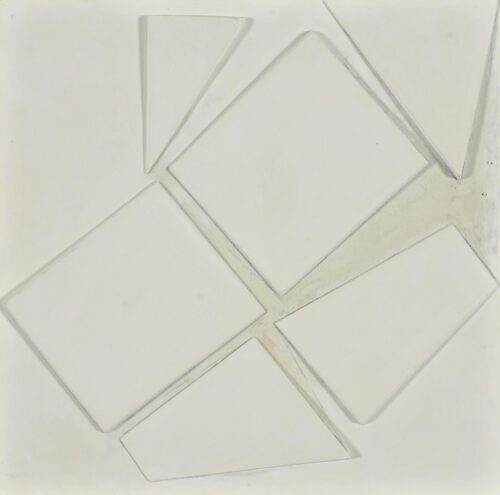 White Geometric Relief - Isaia Nana