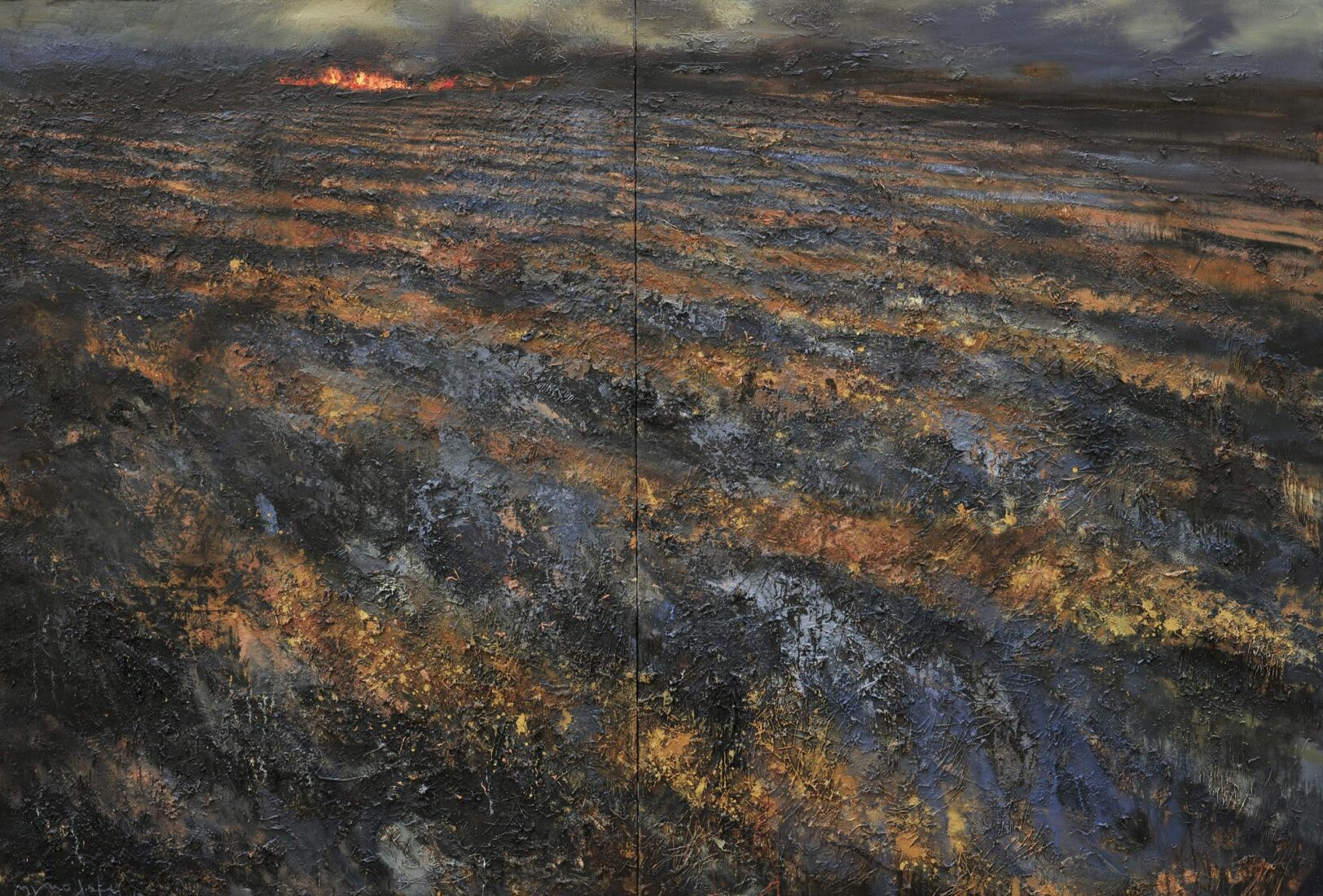 Scorched Earth (Diptych) - Golemas Miltos