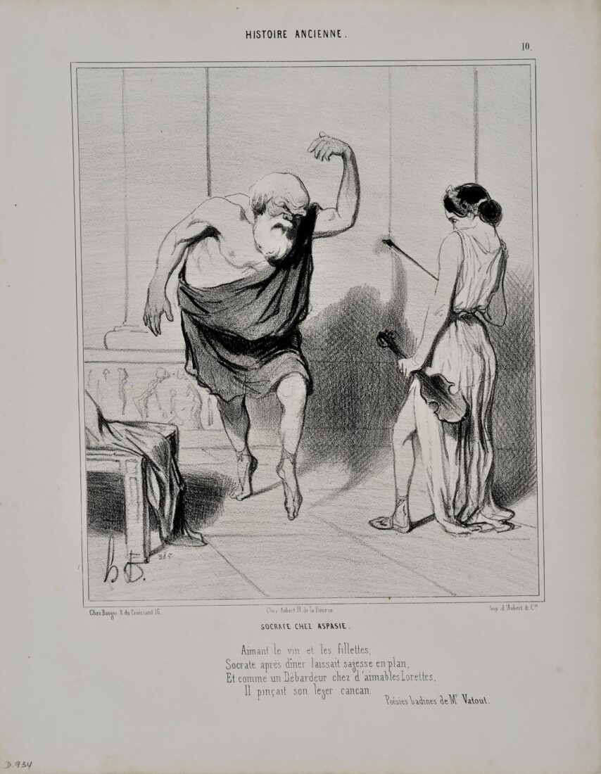 “Socrates at Aspasia’s home” - Daumier Honore
