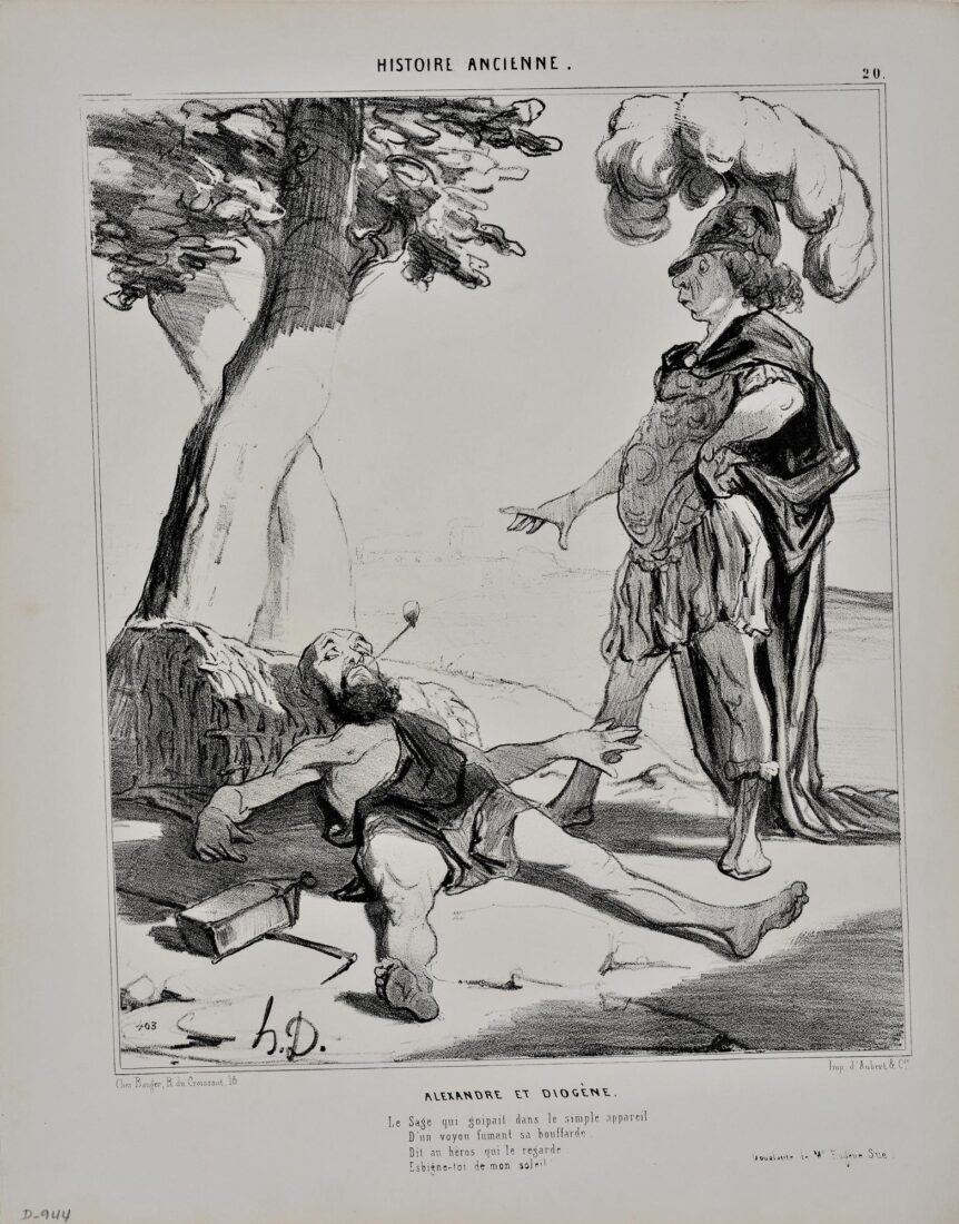 “Alexander and Diogenes” - Daumier Honore