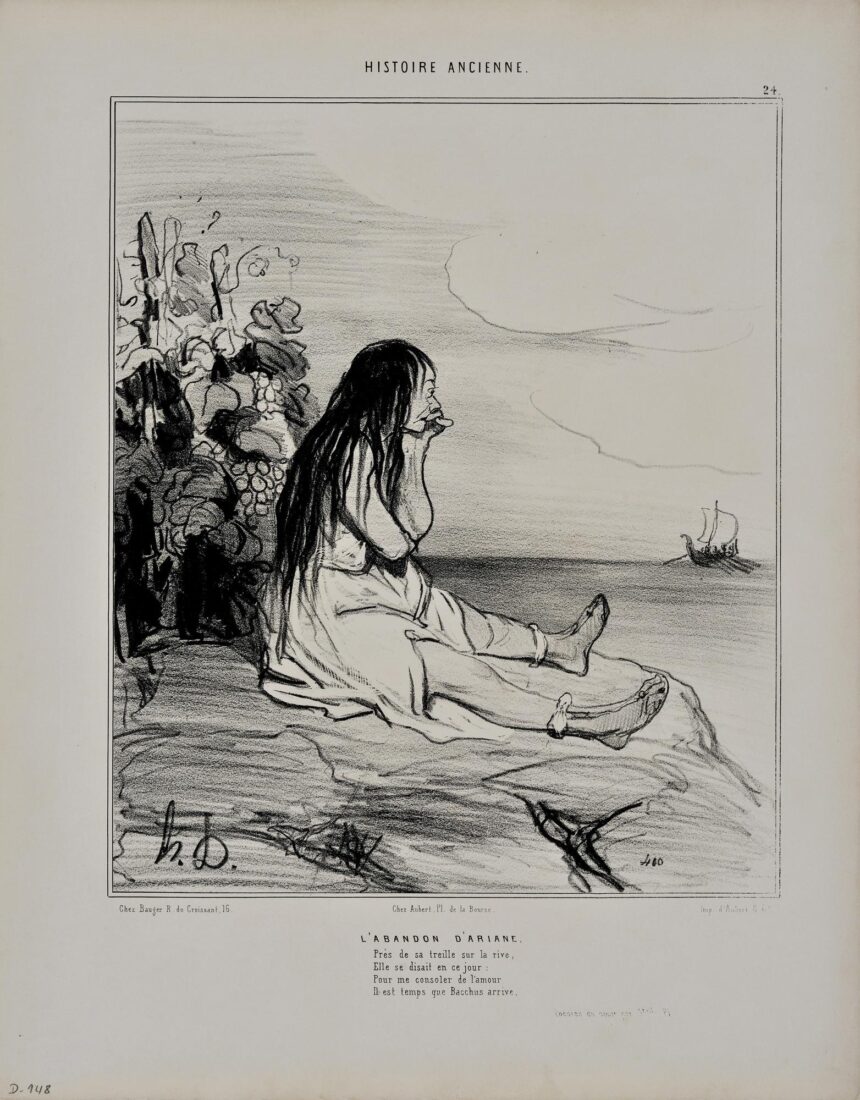 “Η εγκατάλειψη της Αριάδνης” - Daumier Honore