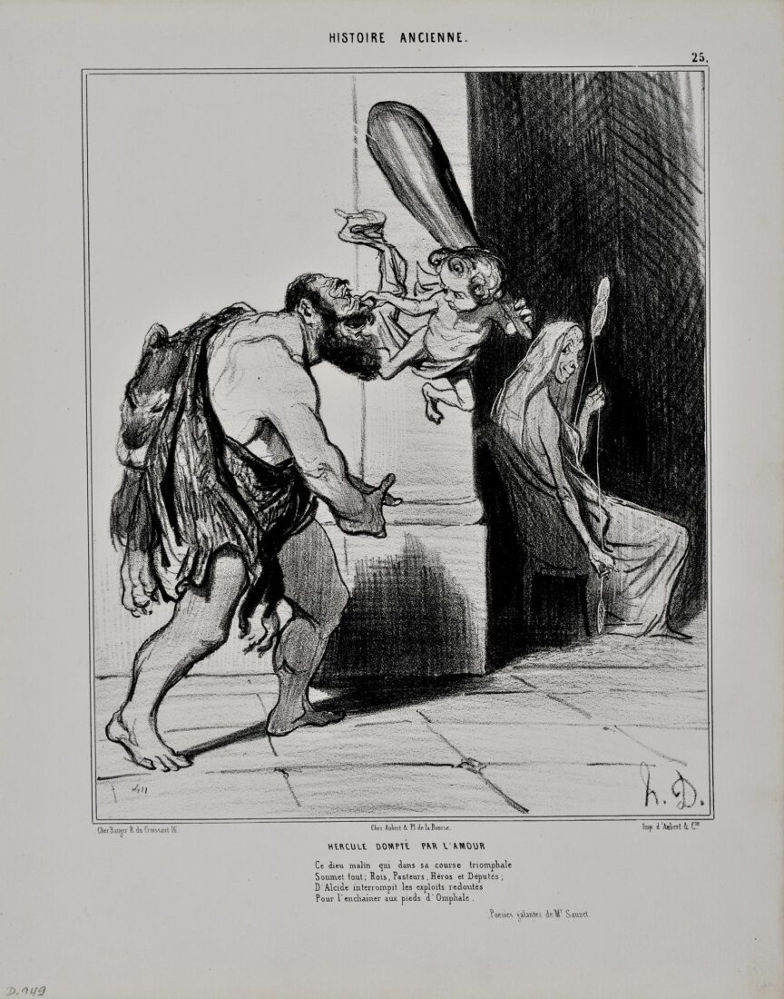 “Hercules tamed by Love” - Daumier Honore