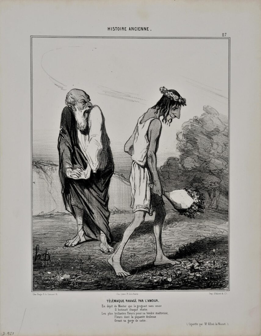 “Ο Τηλέμαχος εξουθενωμένος από τον έρωτα” - Daumier Honore