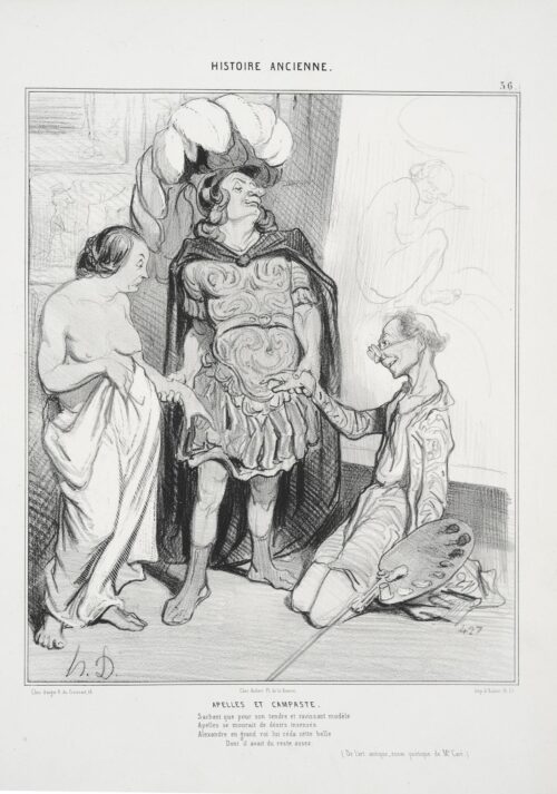 “Apelles and Campaste” - Daumier Honore
