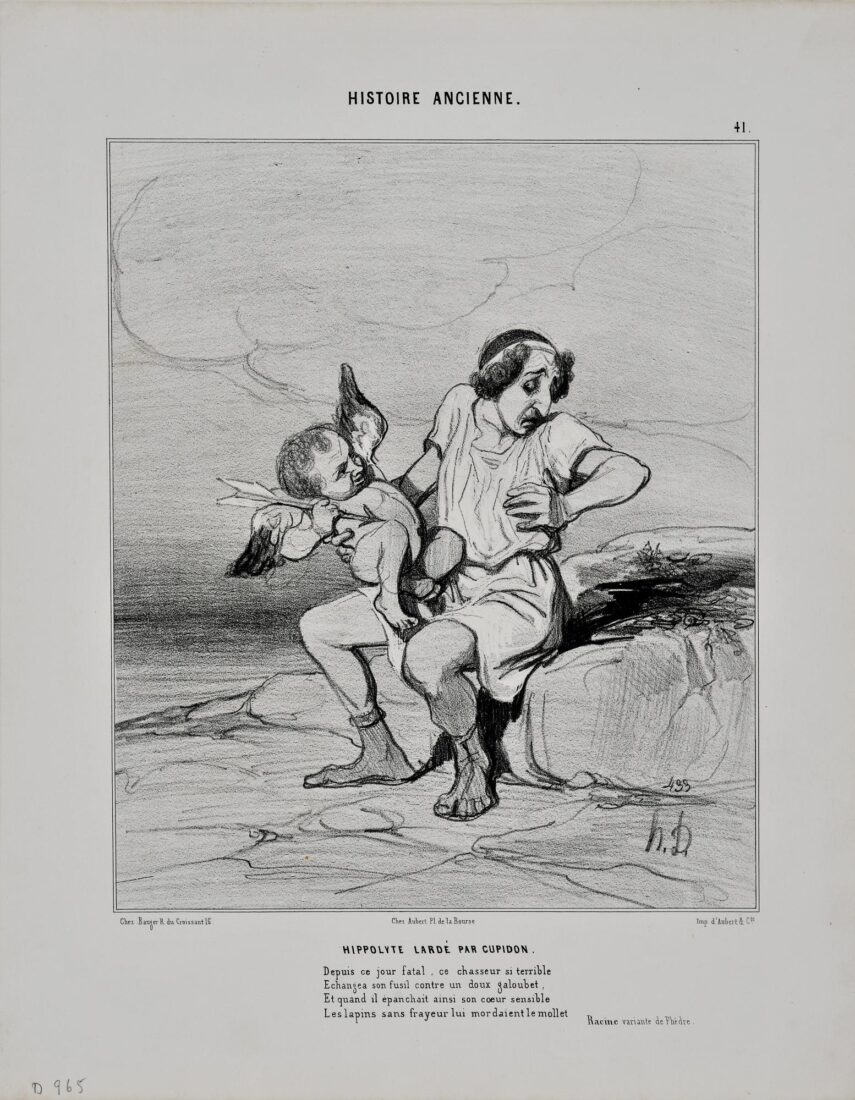 “Hippolytus skewered by Cupid” - Daumier Honore