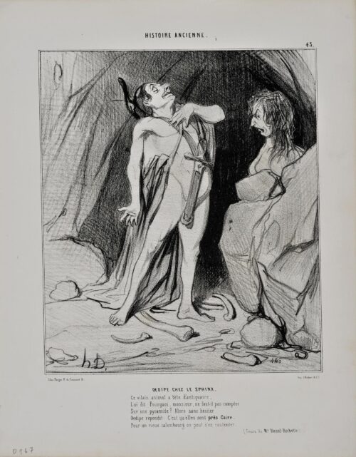 “Oedipus at the Sphinx” - Daumier Honore