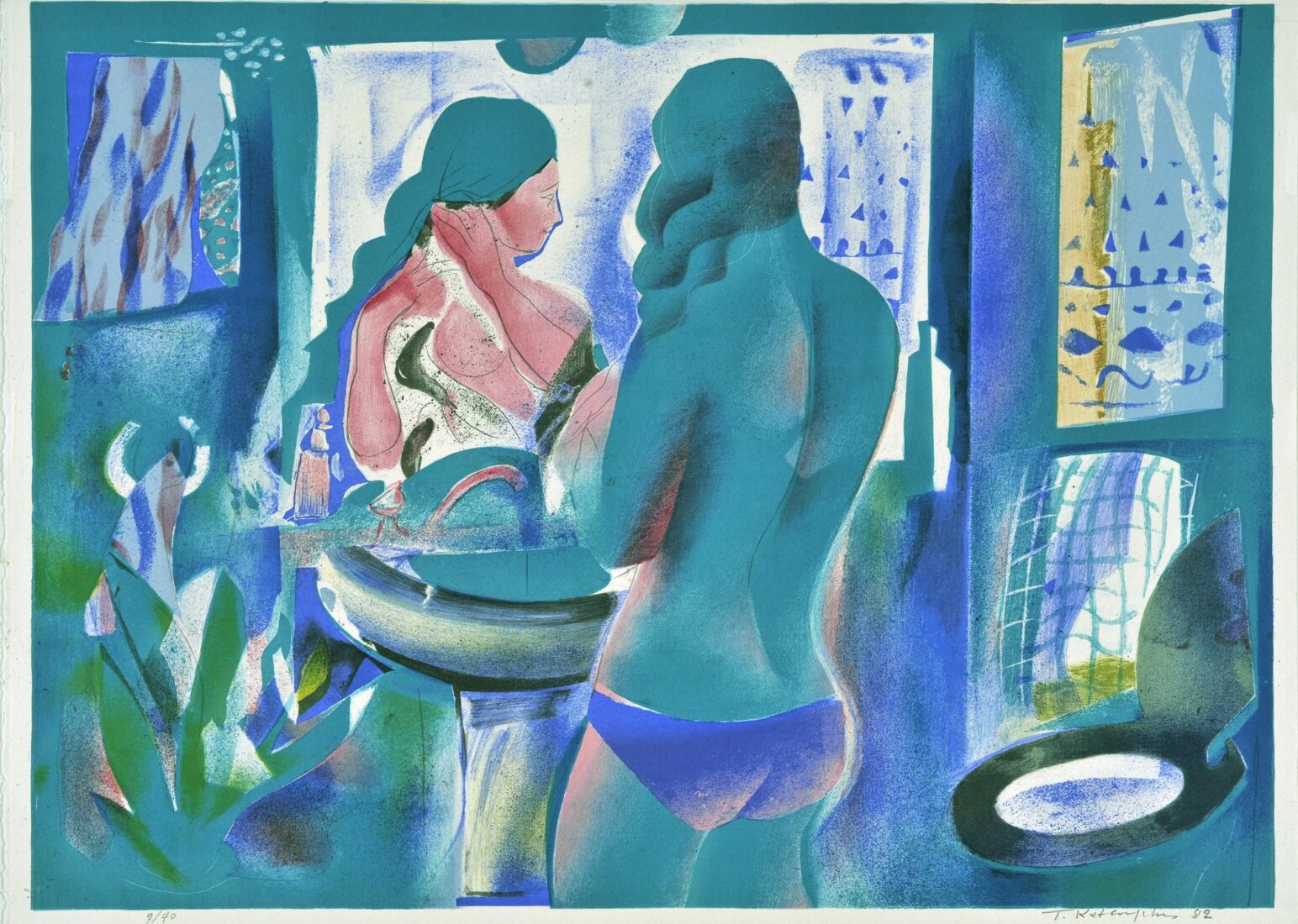 Woman in the bathroom - Katsoulidis Takis