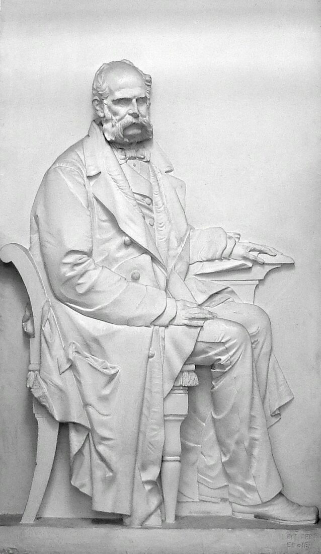 Ioannis Vouros (plaster cast from the family tomb of Ioannis Vouros in the First Cemetery of Athens) - Vitsaris Ioannis