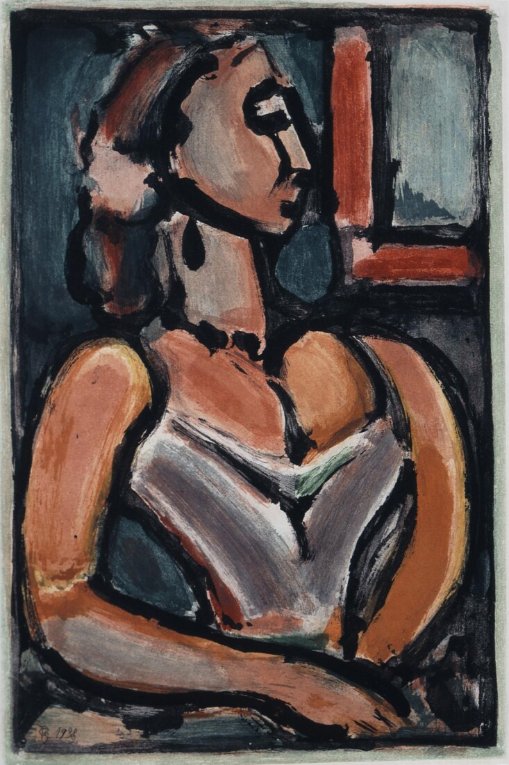 Rouault Georges (Ρουώ Ζώρζ, 1871-1958) Υπερήφανη γυναίκα 1938