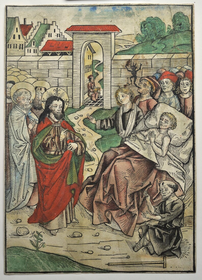 Άγνωστος Ο Χριστός θεραπεύει αρρώστους 15ος αιώνας