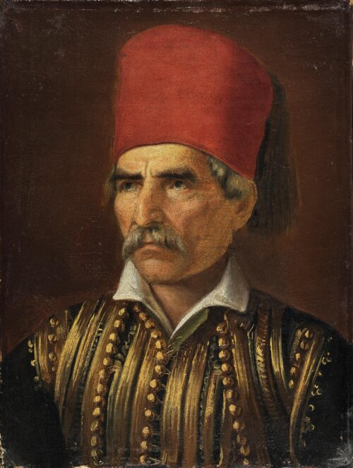 Portrait of Kolokotronis - Vryzakis Theodoros
