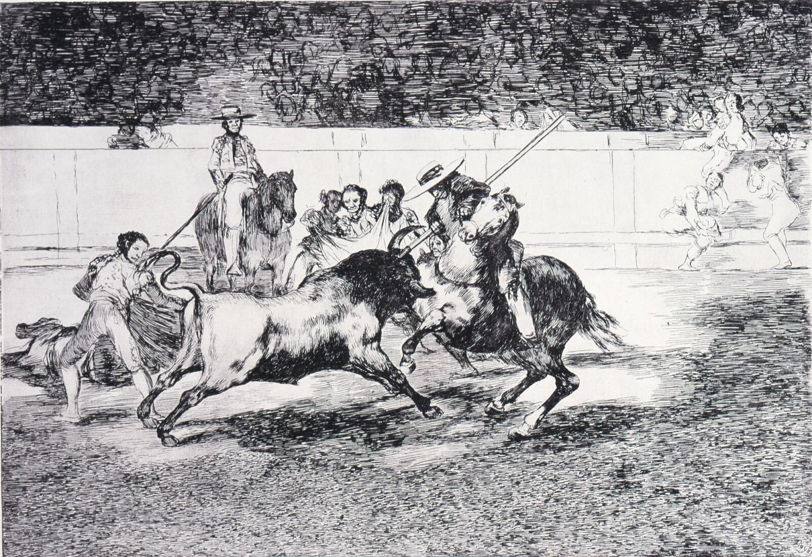 Goya y Lucientes Francisco (Γκόγια υ Λουθιέντες Φρανθίσκο,1746-1828) Ο γενναίος Redon, μπήγει το ακόντιο σε έναν ταύρο και τον σκοτώνει επί τόπου 1855