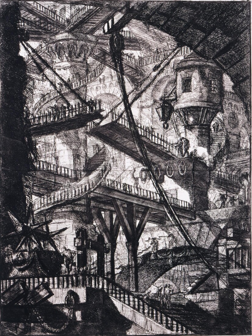 Piranesi Giambattista (Πιρανέζι Τζιαμπαττίστα, 1720-1778) Η κρεμαστή γέφυρα 1760