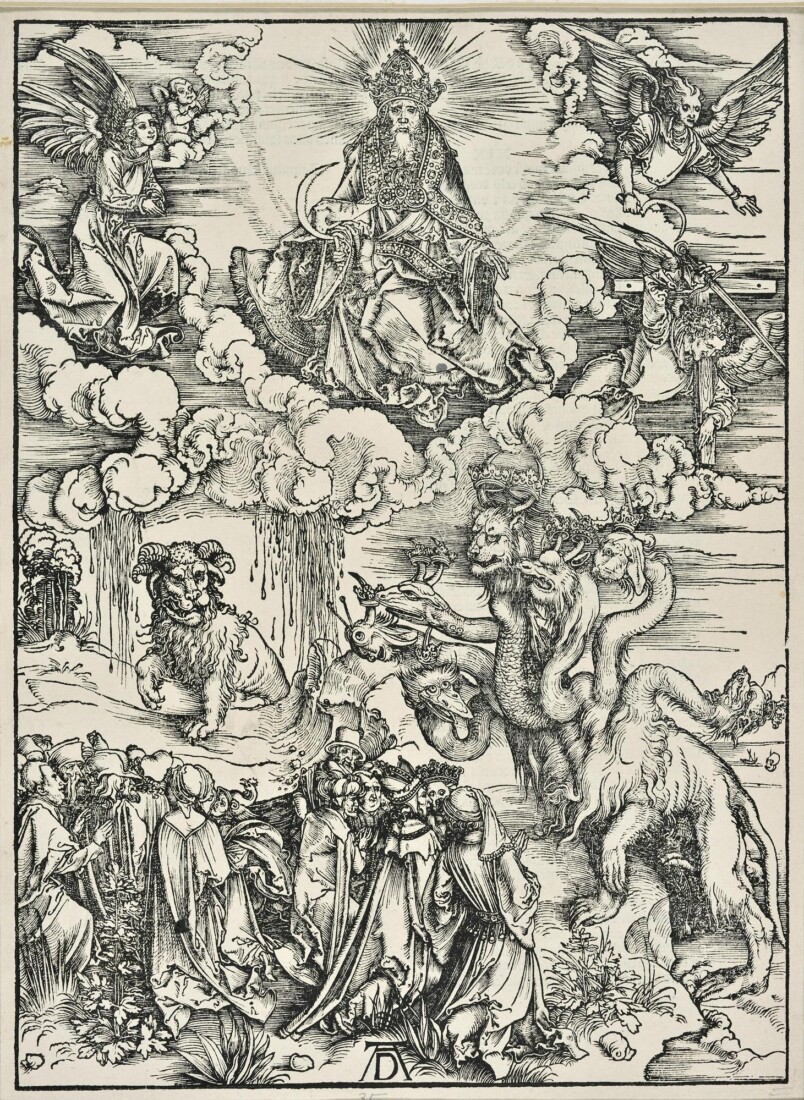 Durer Albrecht (Ντύρερ Άλμπρεχτ, 1471-1528) Το θαλάσσιο θηρίο και το κερασφόρον κτήνος 1498